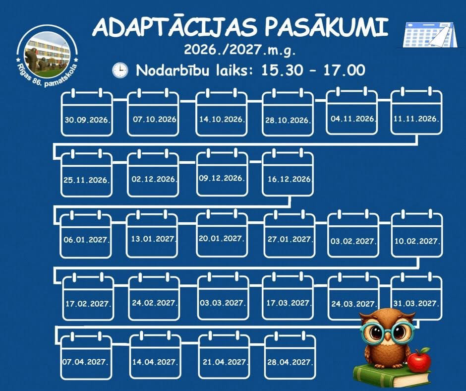 Rīgas 86. pamatskola gaida topošos pirmklasniekus!