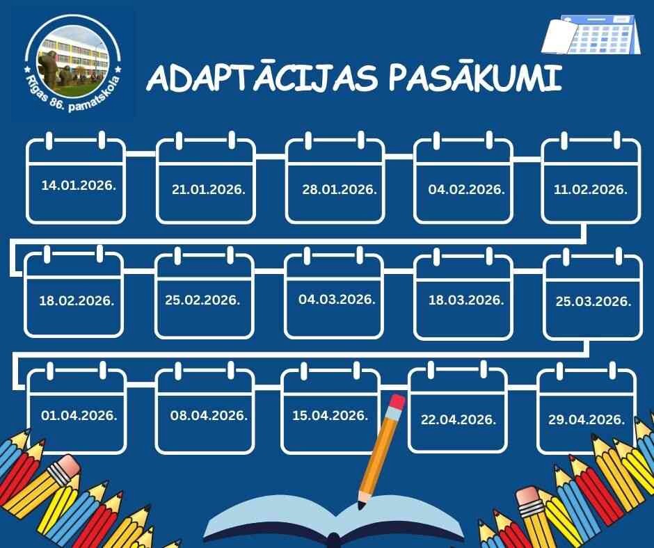 Adaptācijas pasākumi - Rīgas 86. pamatskolā