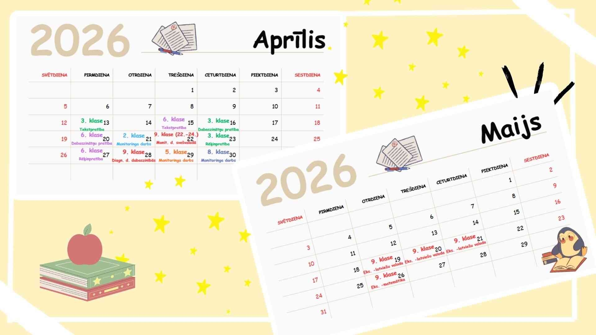 Pārbaudes un monitoringa darbi 2025./2026.m.g
