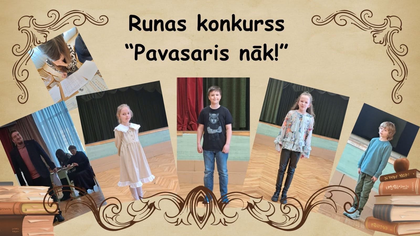 Runas konkurss ”Pavasaris nāk”